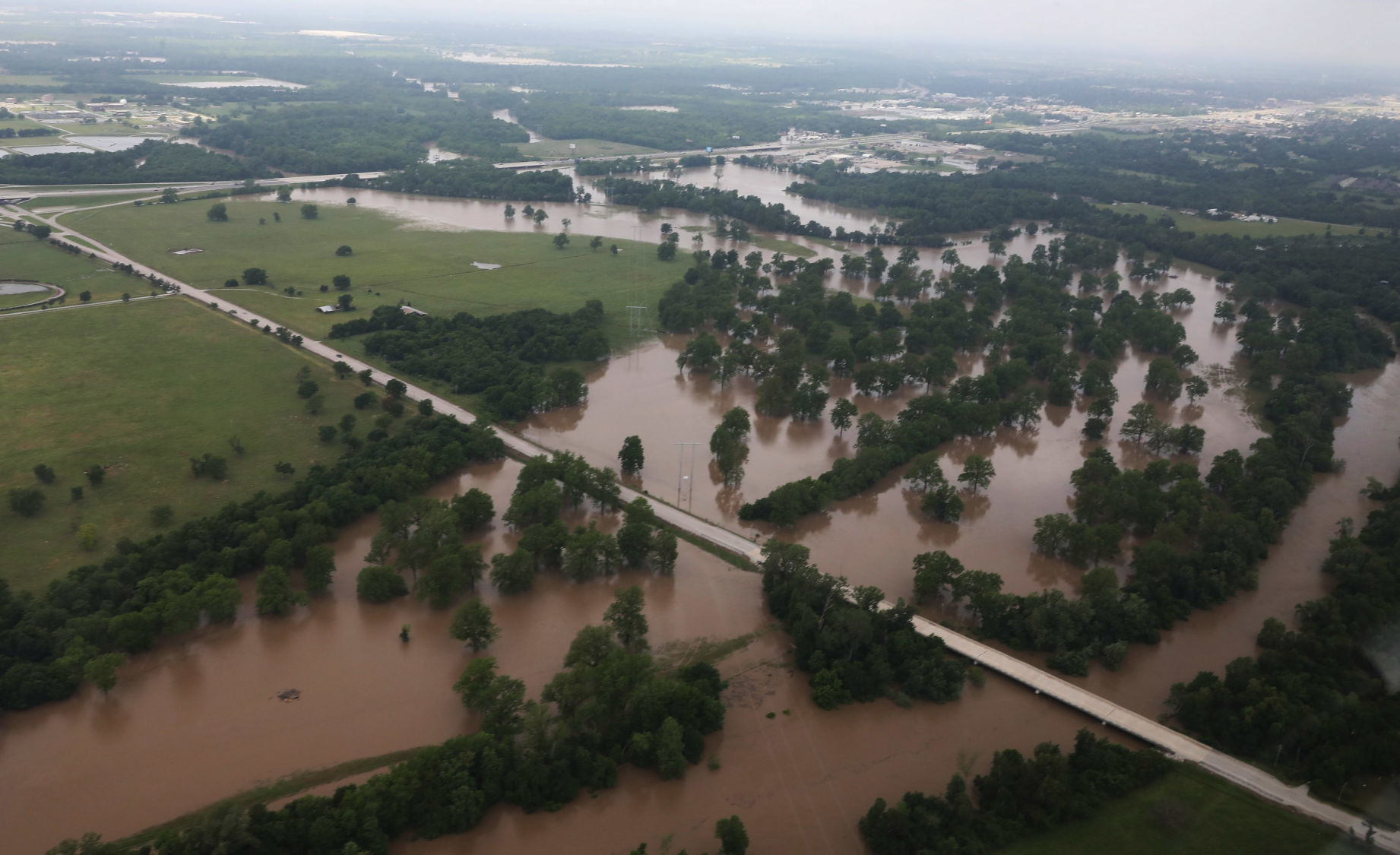 Flooding Aerial